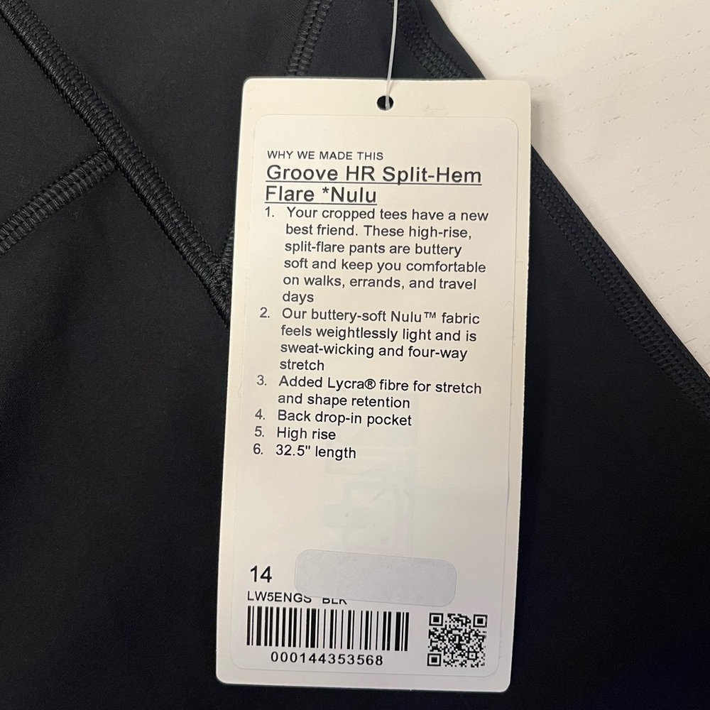 lululemon athletica Groove High Rise Split Hem Flared Pant *Nulu NWT